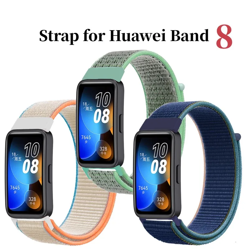 

Nylon Strap for Huawei Band 8 Sport Breathable Adjustable Wristband for Band8 Bracelet correa Huawei Smart Watch Accessories