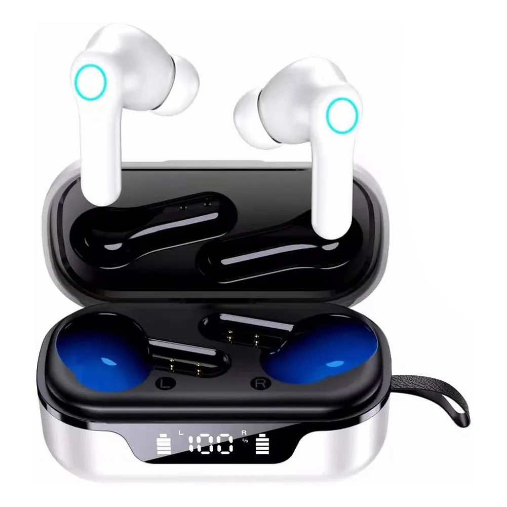 

Bluetooth 5.0 Earphones True Wireless Headphones HiFi Music Earbuds Noise Reduction Earhooks TWS Headset for HD Calls