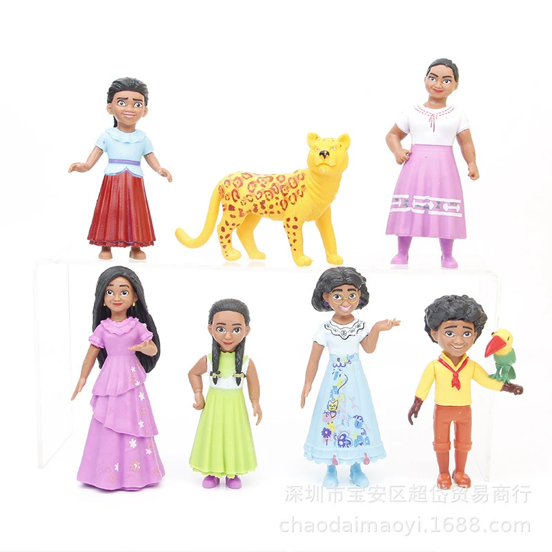 

6/7pcs Disney Encanto Isabella Madrigal PVC Model Toy Cartoon Movie Charm Mirabell Encanto Action Figure Doll Children Kids Toy