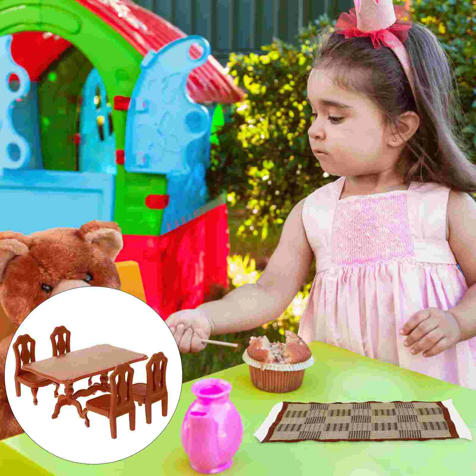 

Cloth Carpet Doll House Ornament Mini House Decor Small Carpet Doll House Decor