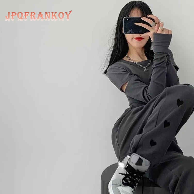 

[JPQF] Harem Pants Women's Summer 2023 New Sweatpants Women's Drawstring Bundle Foot Loose Cotton Sweater Pant Woman Pants S-XXL