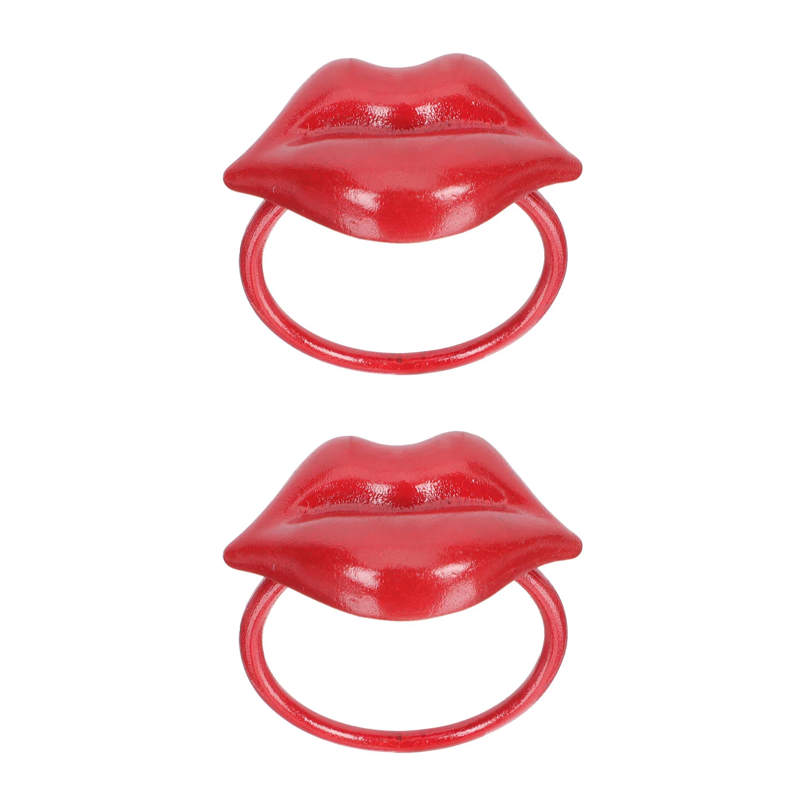 

Napkin Rings Buckles Buckle Table Serviette Ring Red Decoration Holder Lip Wedding Paper Banquet Rustic Decor Shaped Metal
