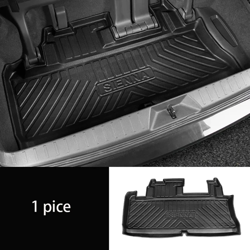 

Для Toyota Sienna коврик в багажник TPE водонепроницаемый напольный коврик 2011 ~ 2023 Sienna аксессуары для интерьера