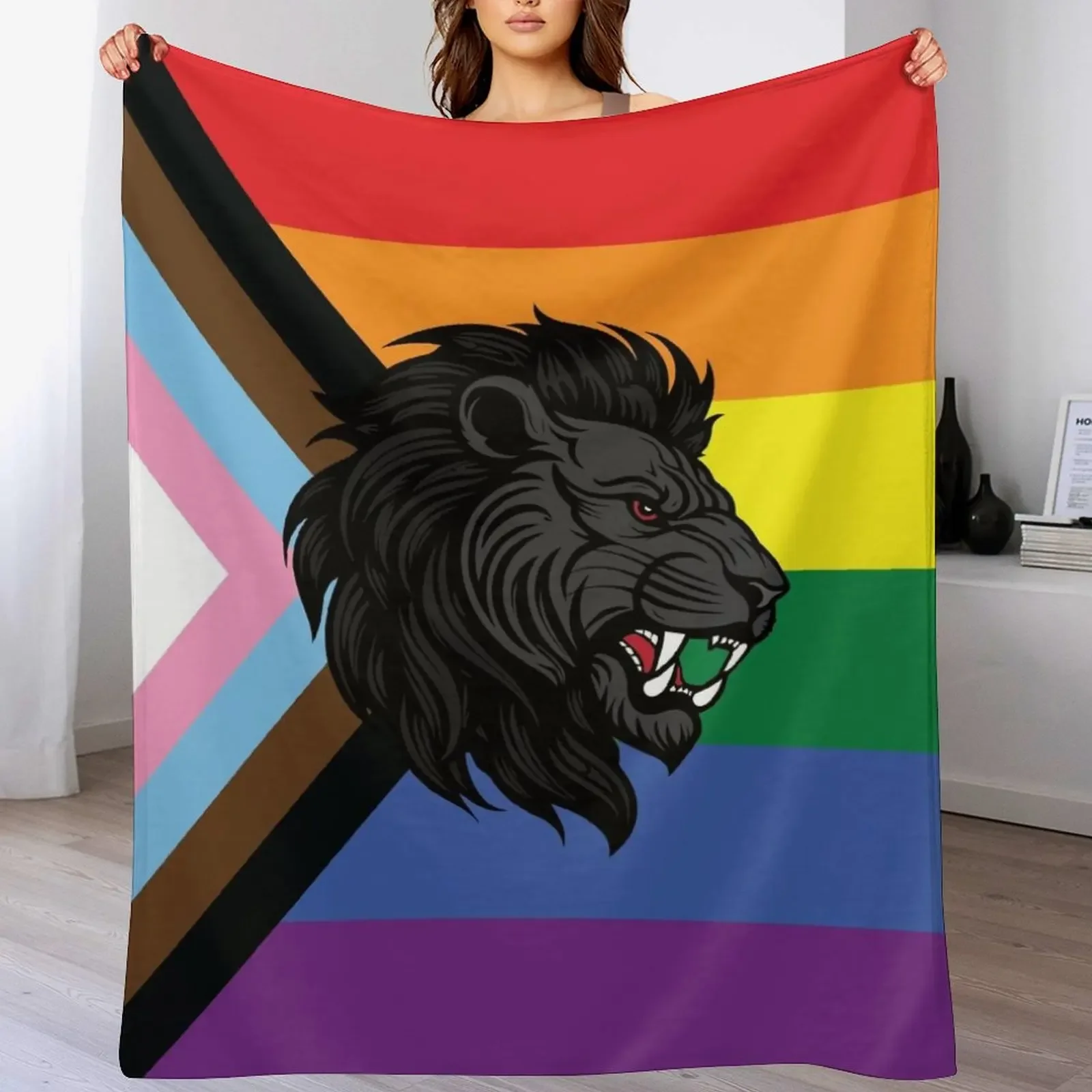 Львиная гордость (прогресса)-популярный значок Тир плед одеяло Мягкая Кровать