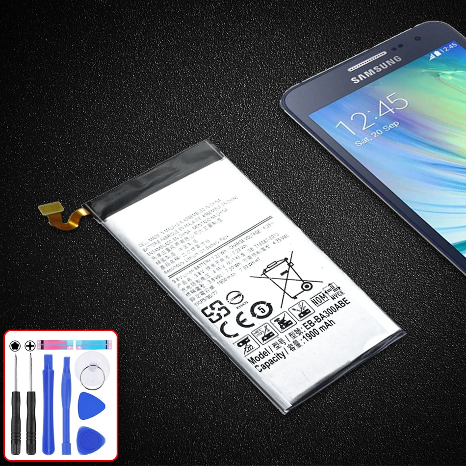 

Replacement Battery EB-BA300ABE For Samsung Galaxy A3 2015 Version A300 A3000 1900mAh Li-ion Lithium Polymer Battery