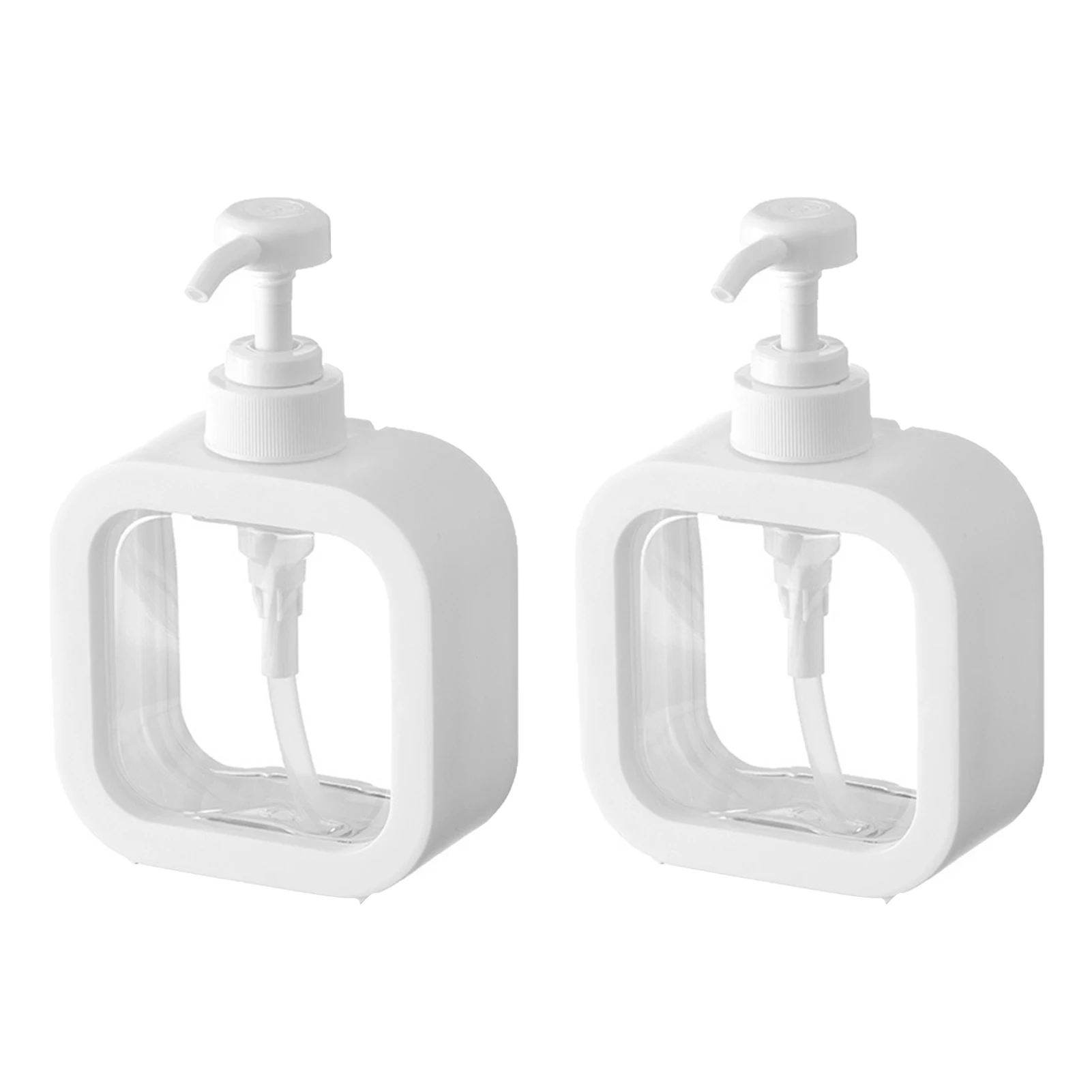 

2 шт., прозрачный дозатор для мыла, 500 мл