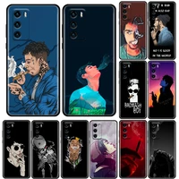 phone case for huawei p50 p50e p40 p30 p20 p10 smart 2021 pro lite 5g plus soft silicone case cover bad boys smoking