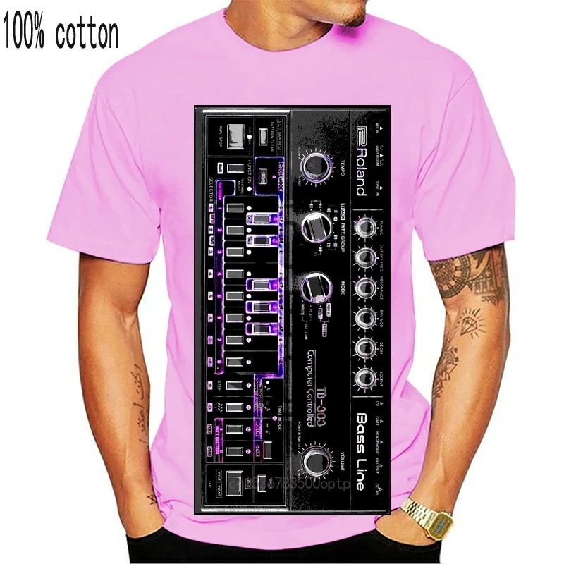 Рубашка для манги corta Roland 303 41 Acid Edm Skool Rave House Music винтажный синтестизатор Moog 019878 |