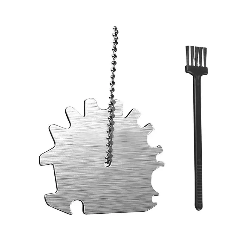 

Portable Zinc Alloy BBQ Grills Grate Cleaner Barbecue Oven Scraper Scrubber Bottle Opener Barbecue Accessories For Grilling