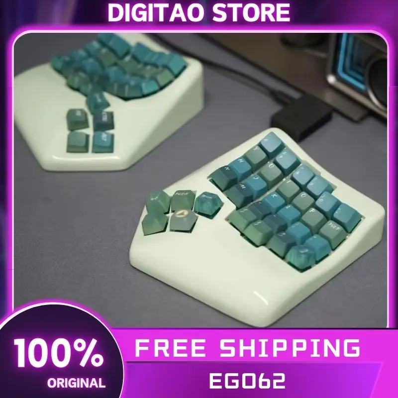 Набор клавиатур Ego62 ZMK с раздельной клавиатурой Двухрежимная механическая