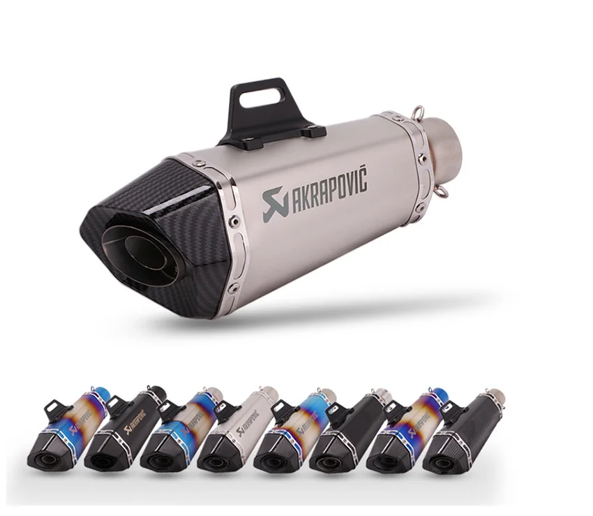 

51 mm Modified Motorcycle Exhaust Pipe For ZX6 R10 RZ900 Z800 Kawasaki R3 R25 R6