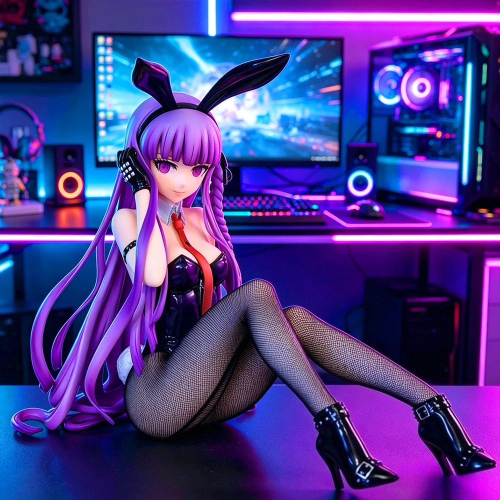 Фото 8,27 дюйма/21 см Аниме-фигурка Danganronpa Trigger Happy Havoc: Киригири Кёко в образе кролика, фигурки из ПВХ, коллекционные игрушки, подарки №1