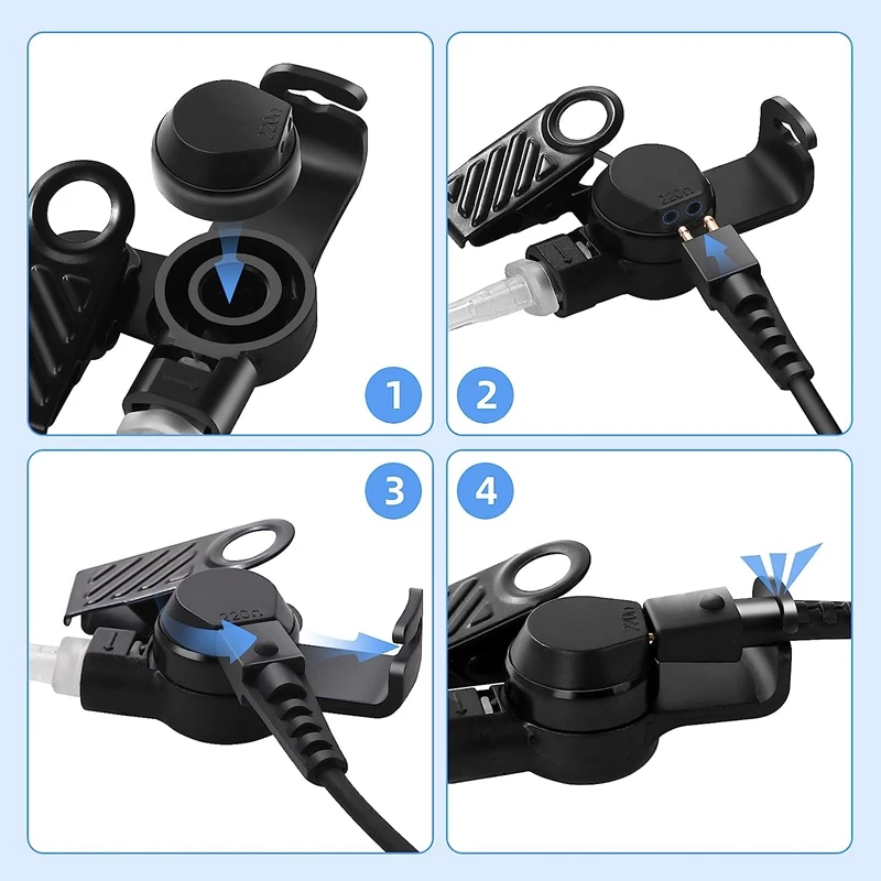 KUCL Earpiece for Motorola CP200 CP200d CLS1410 CLS1110 CLS1413 CP88 CP040 CP100 CP110 CP125 CP150 Walkie Talkie Radio Headset