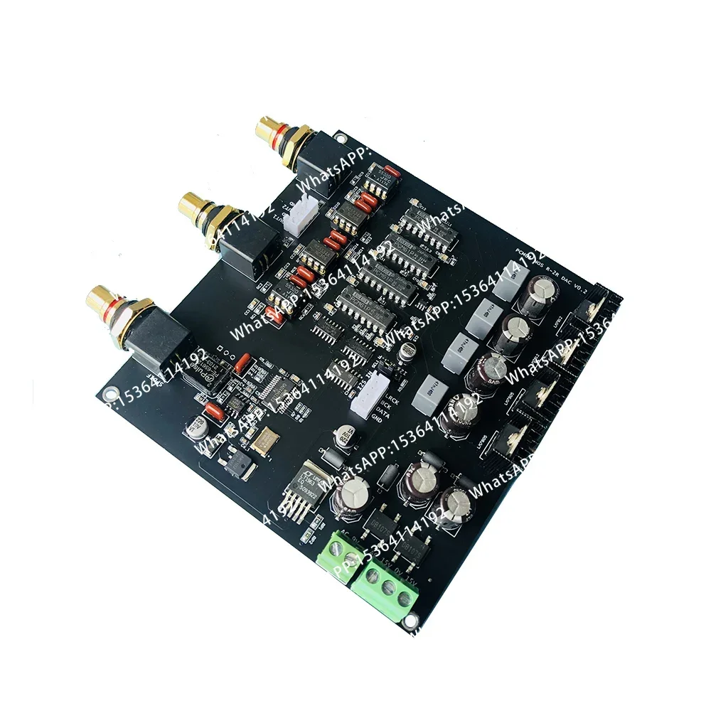 Фото Плата декодирования R2R DAC PCM61 с четырехканальным параллельным дифференциальным дизайном и черным клеевым покрытием №3