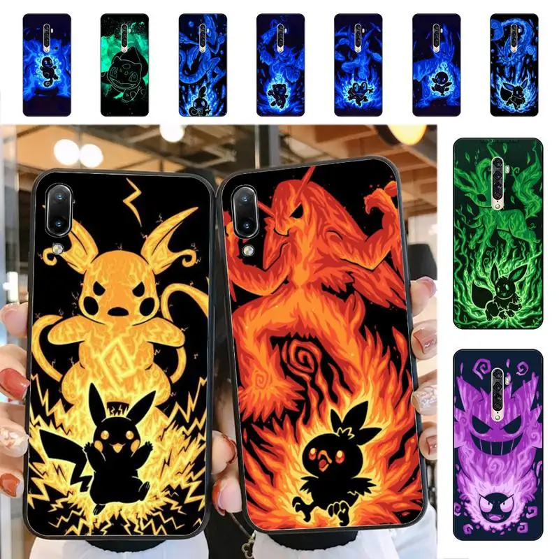 

Bandai Pokemon Pikachu Cool Phone Case for Vivo Y91C Y11 17 19 17 67 81 Oppo A9 2020 Realme c3