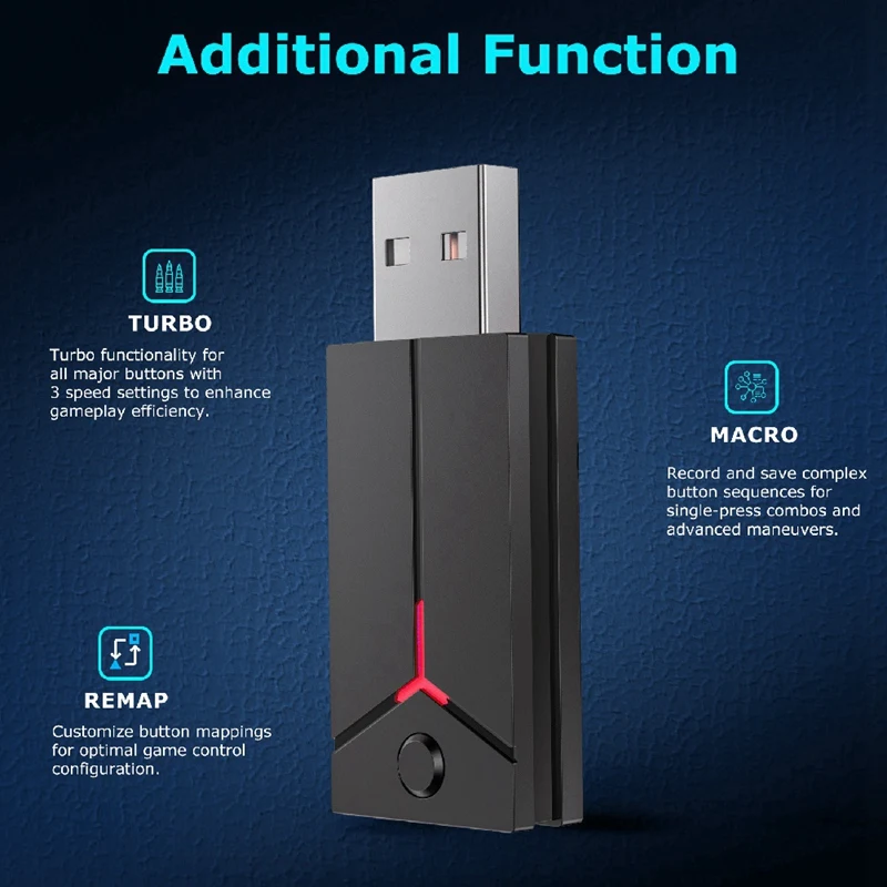Беспроводной игровой адаптер-конвертер для контроллера PS5 QRD Spark N5/QRD Maestro S3/Arcade