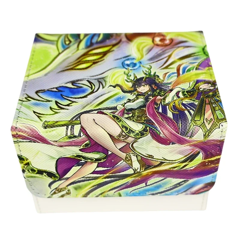 Yu Gi Oh Tenyi Spirit Surya анимационные персонажи DIY кожаный ящик для хранения карт аниме