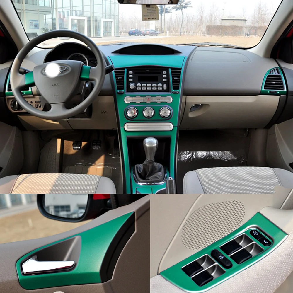 

For Chery M11 2009-2010 Self Adhesive Car Stickers Carbon Fiber Vinyl Car stickers and Decals Car Styling Accessories