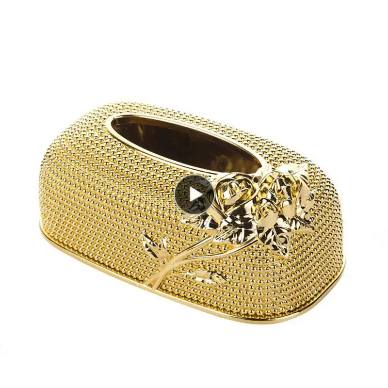 

Creative Tissue Box Desktop Paper Holder Dispenser Acrylic Storage Napkin Case Organizer Ornament Wet Wipes Decoration Dropship