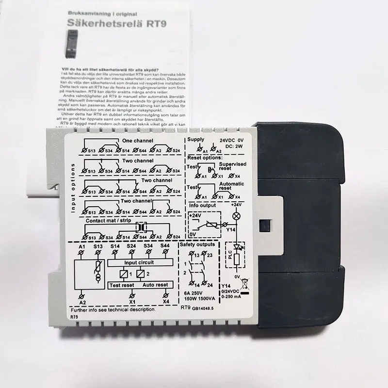Оригинальное реле безопасности ABB RT9 24 В постоянного тока JOKAB 2TLA 010029 R0000