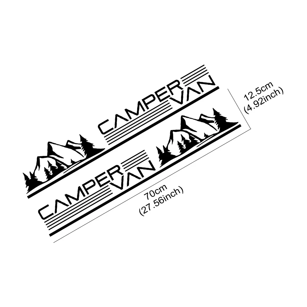 Наклейки На Боковые Полосы Автомобиля Для Volkswagen Transporter Touran Caddy Ford Transit Fiat Ducato Renault