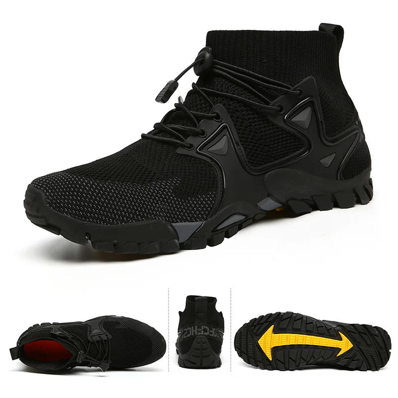 

2021 New Men Mesh Breathable Hiking Shoes Men Woman Fashion Sneakers Outdoor Non-slip Casual Sports Shoes Size 36-47