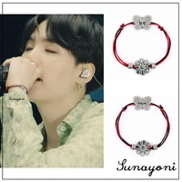 2022 k pop new style suga bracelet butterfly hope hope cosmos charity bracelet couple holiday gift celebrity jewelry