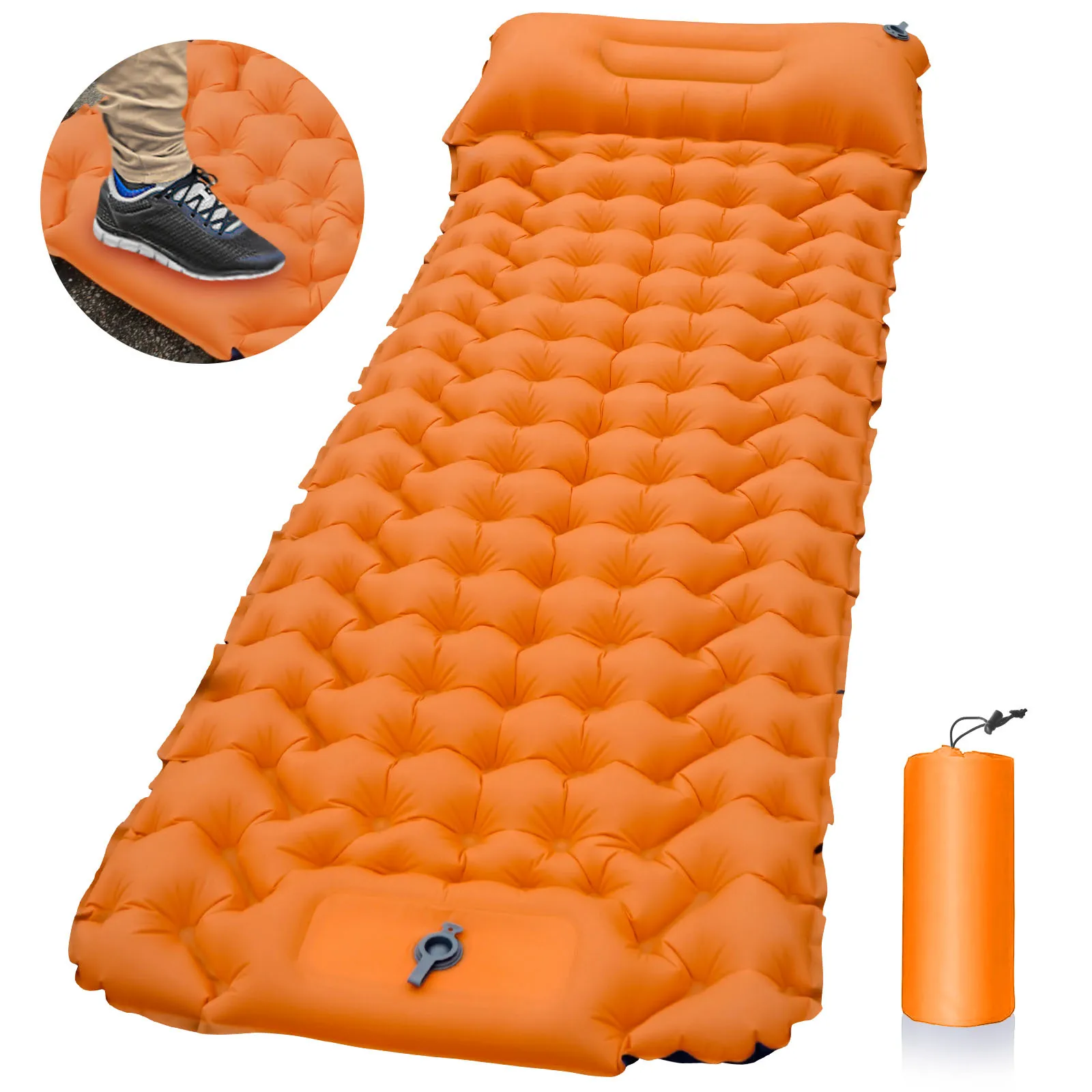 Ultralight Inflatable Sleeping Mat for Camping Backpacking Hiking Outdoor Indoor Dampproof Compact & Lightweight Air Mattress