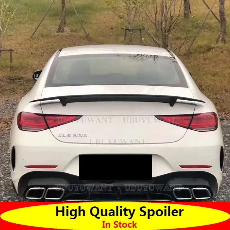 

For Mercedes-Benz CLS C257 W257 RT Style Carbon Fiber Rear Spoiler Trunk Wing 2017-2023 FRP Forged Carbon