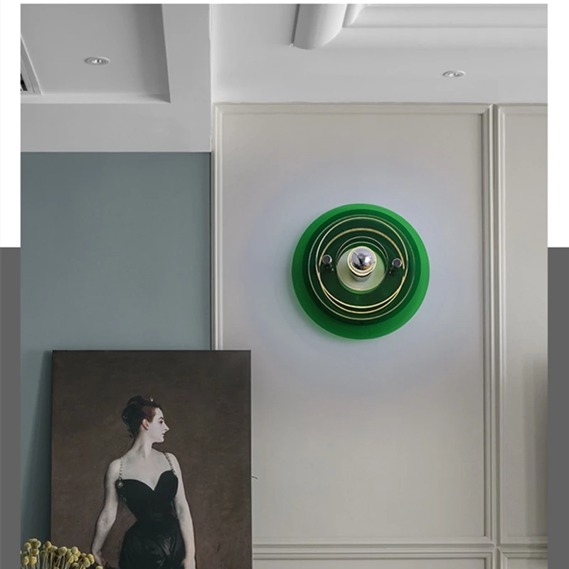 

2023 Acrylic LED Wall Lamp Bedroom Bedside Corridor Mirror Sconce Study Washroom Home Decor Accessories Retro New Night Light