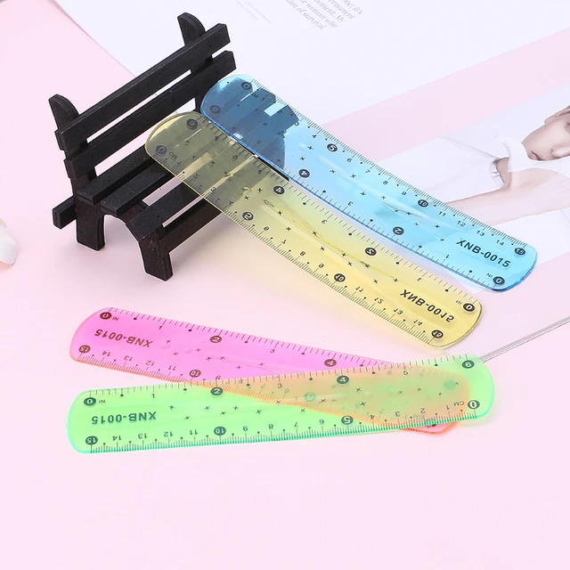 20cm, 30cm tape, flexible ruler multicolor students is not easy to