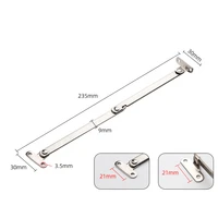 2 pcs folding door stay pull rod stainless steel cabinet door movable lift up support holder for home decoration accessories