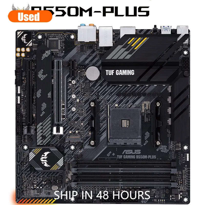 

ASUS TUF GAMING B550M-PLUS Motherboard Socket AM4 DDR4 For AMD B550M B550 Original Desktop PCI-E 4.0 m.2 sata3 Mainboard Used