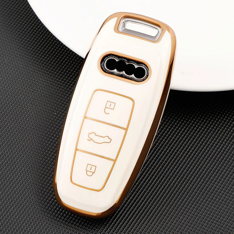 

new tpu car key case cover For Audi A6 C8 A7 A8 Q8 2018 2019 car accessories durable car styling new Bag