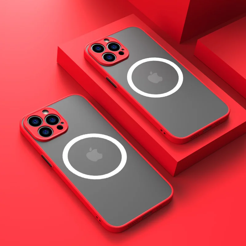 Роскошный Магнитный чехол для телефона Magsafe с беспроводной зарядкой для IPhone 13 14 12 11 Pro Max Mini X XR XS 14Plus, противоударный бронированный чехол (art.: 3920bf415a8cf) - 3920bf415a8cf