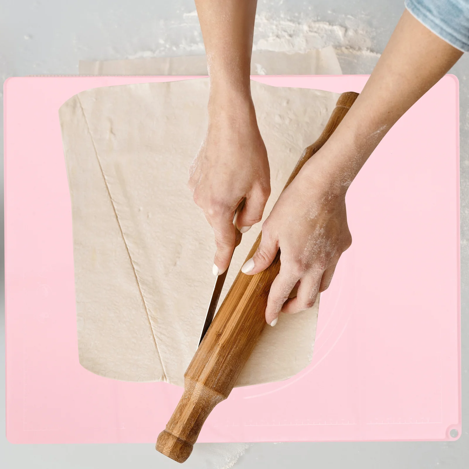 

Mat Silicone Pastry Dough Large Rolling Oven Placemats Protector Countertop Table Nonskid Liner Bread Making Kitchen Baking