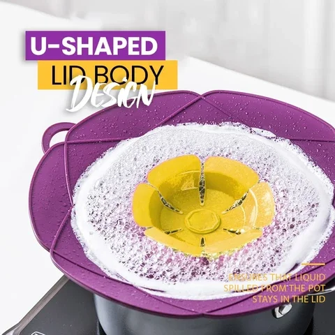 Multifunctional Silicone Lid Spill Stopper Anti Overflow Pot Cover
Kitchen Gadgers Cooking Pot Lids Utensil