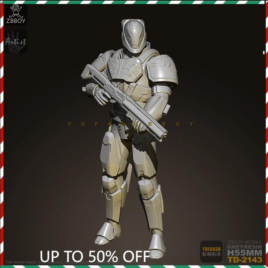 

Фигурки из смолы 75 мм, цвет белый, модель 1/24, 75 мм, солдат будущего, ручная работа, модель 2143