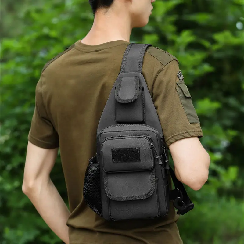 【Ready Stock】Chest Bag Men Waterproof Sling Bag Large Capacity Messenger Bags Fashion Outdoor Chest Pack