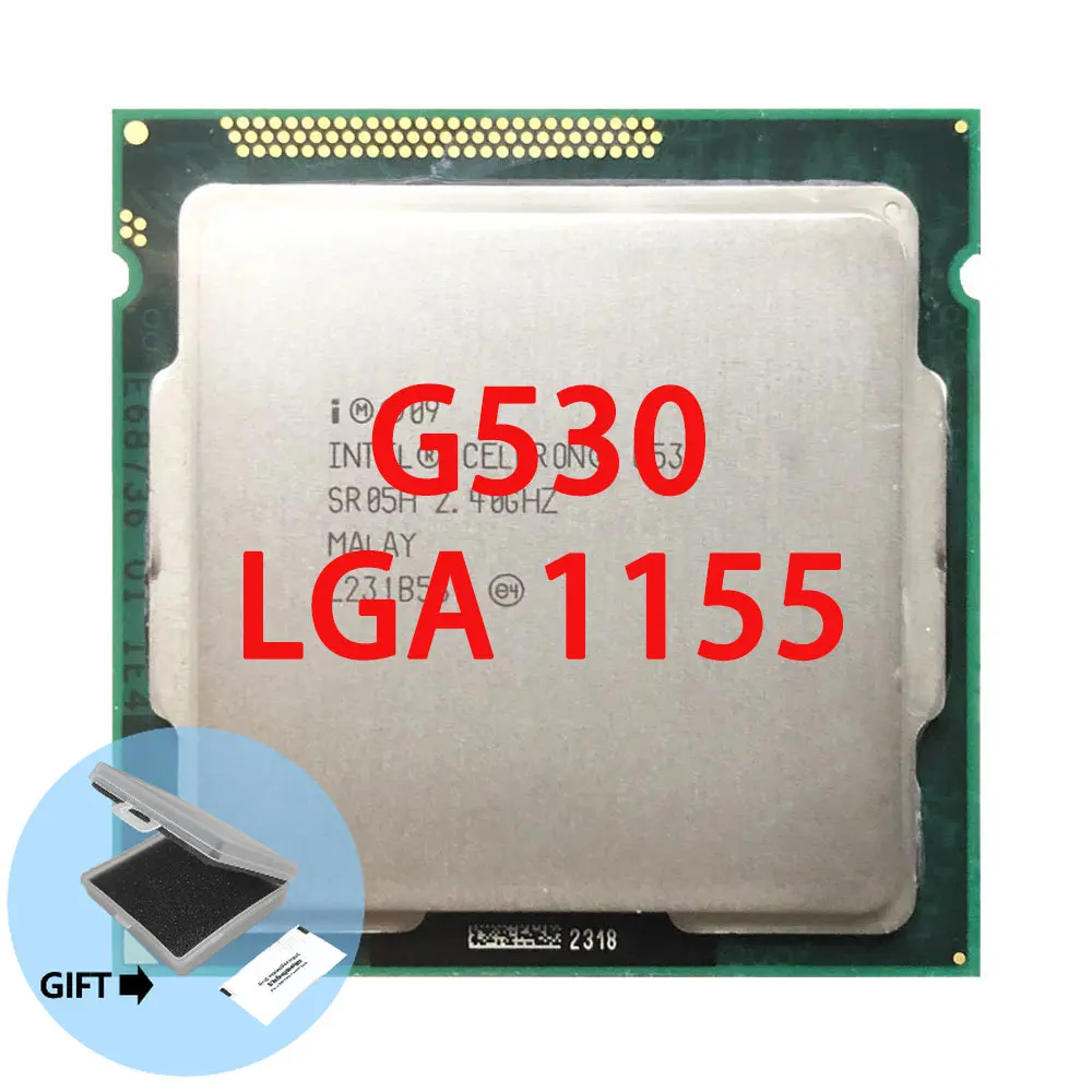 

Intel Celeron G530 CPU Processor 2M 65W 2.4 GHz Dual-Core LGA 1155
