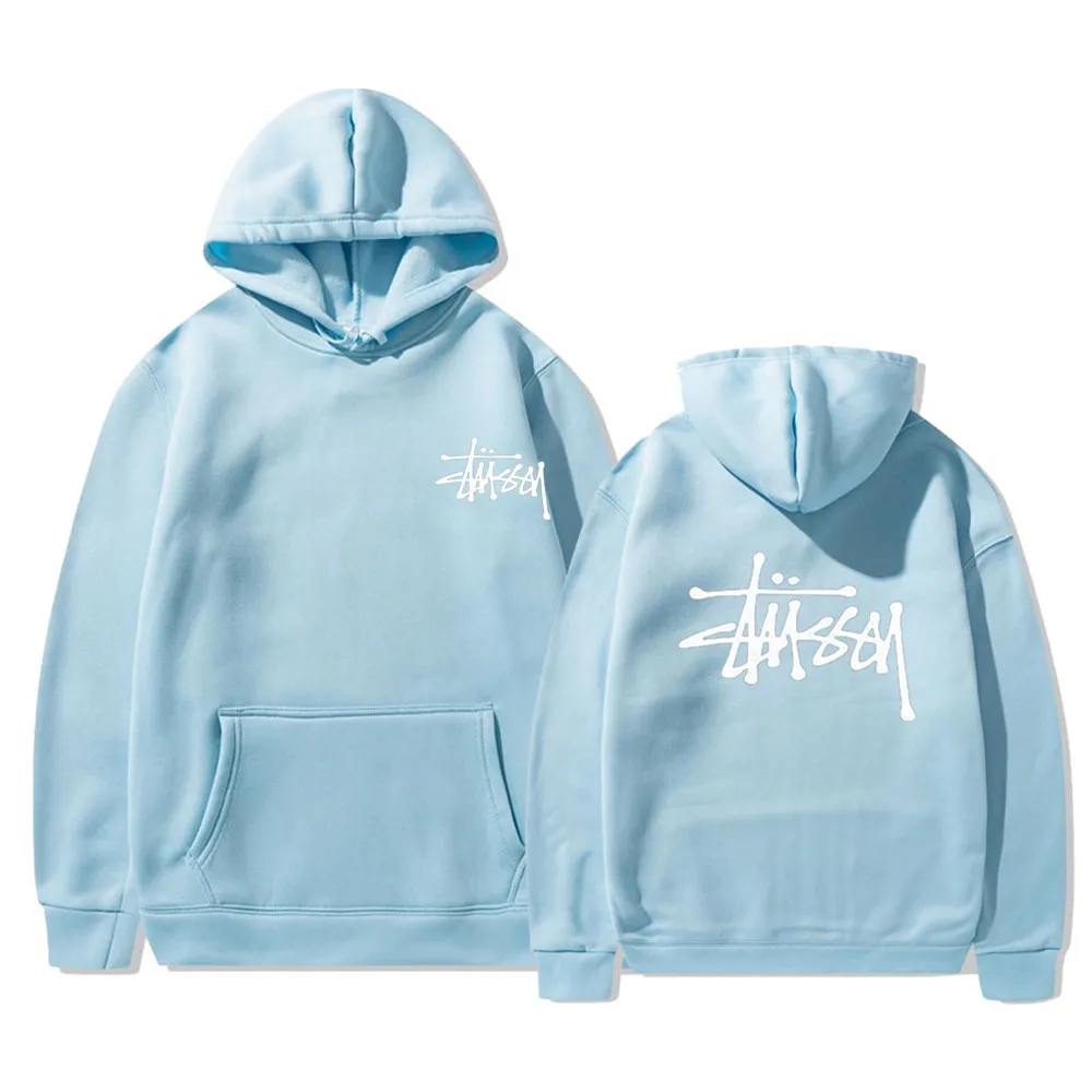 Stuttsey Printed Hoodie Men's Oversized Pullover Fashion Spring And Autumn Winter Hoodie Women's Loose Casual Street Sweatshirt