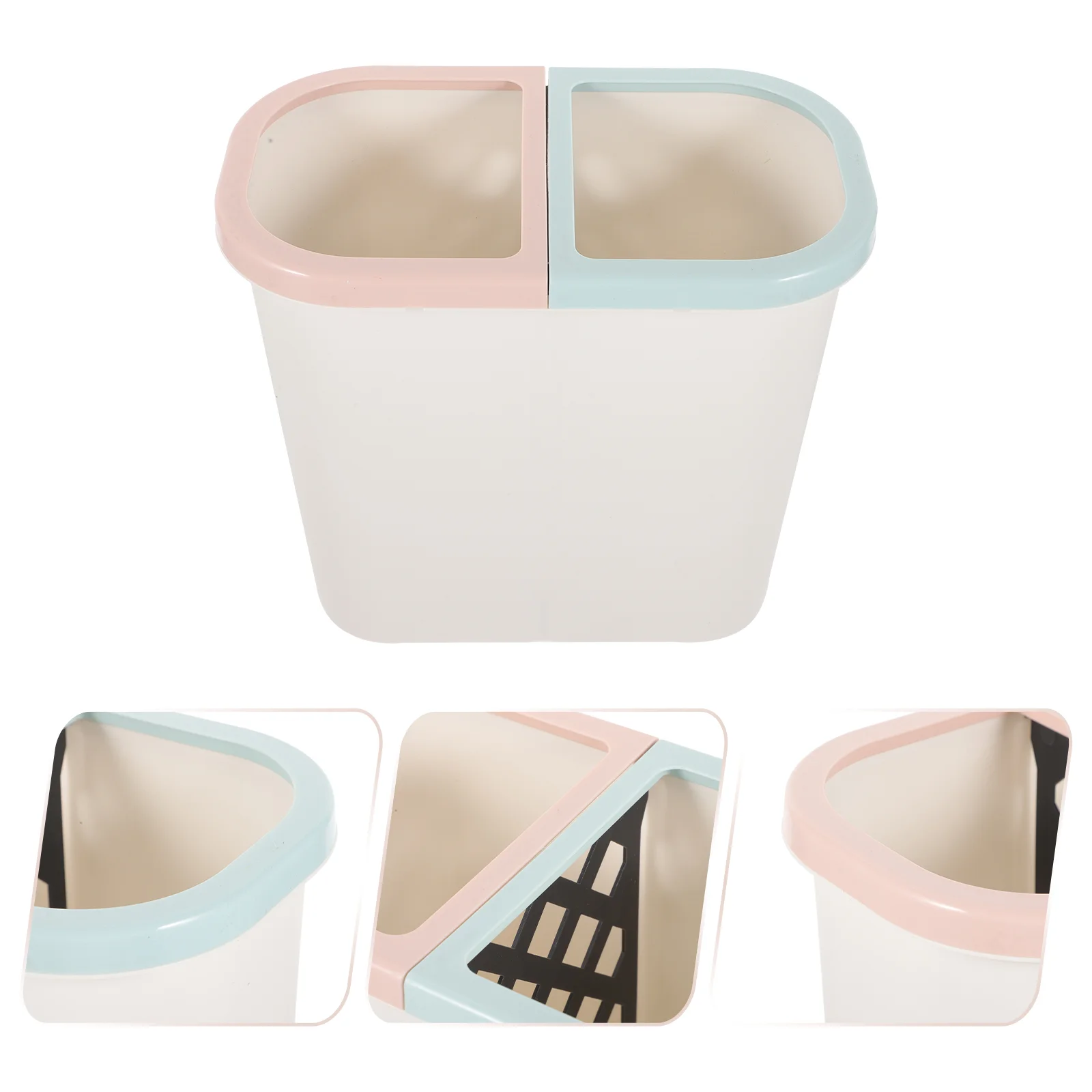 

Sorting Trash Can Dust Bin Trashcan Dual Double Garbage Household Mini Containers
