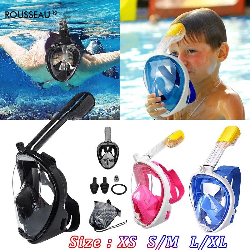 Маска для подводного плавания на все лицо комплект противотуманных респираторов