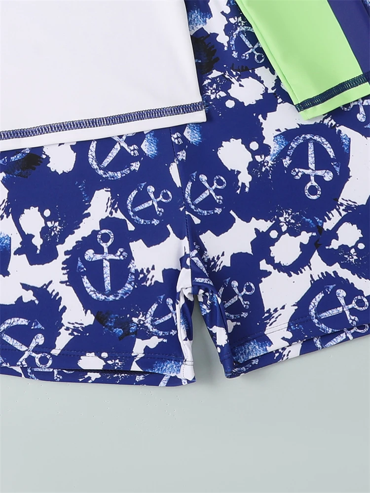 Купальник для мальчиков детский купальник новинка 2024 однотонный купальный