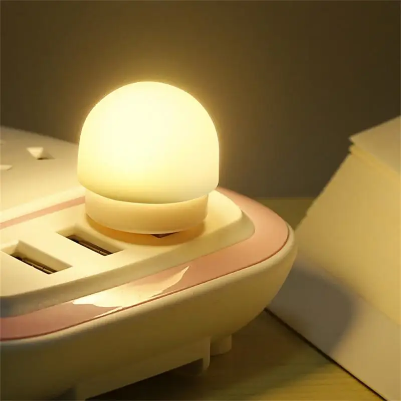

Mini USB LED Lamps Cute Night Lights For Reading USB Plug Lamp Eye Protection LED Bulbs For Computer Power Bank Usb Plug