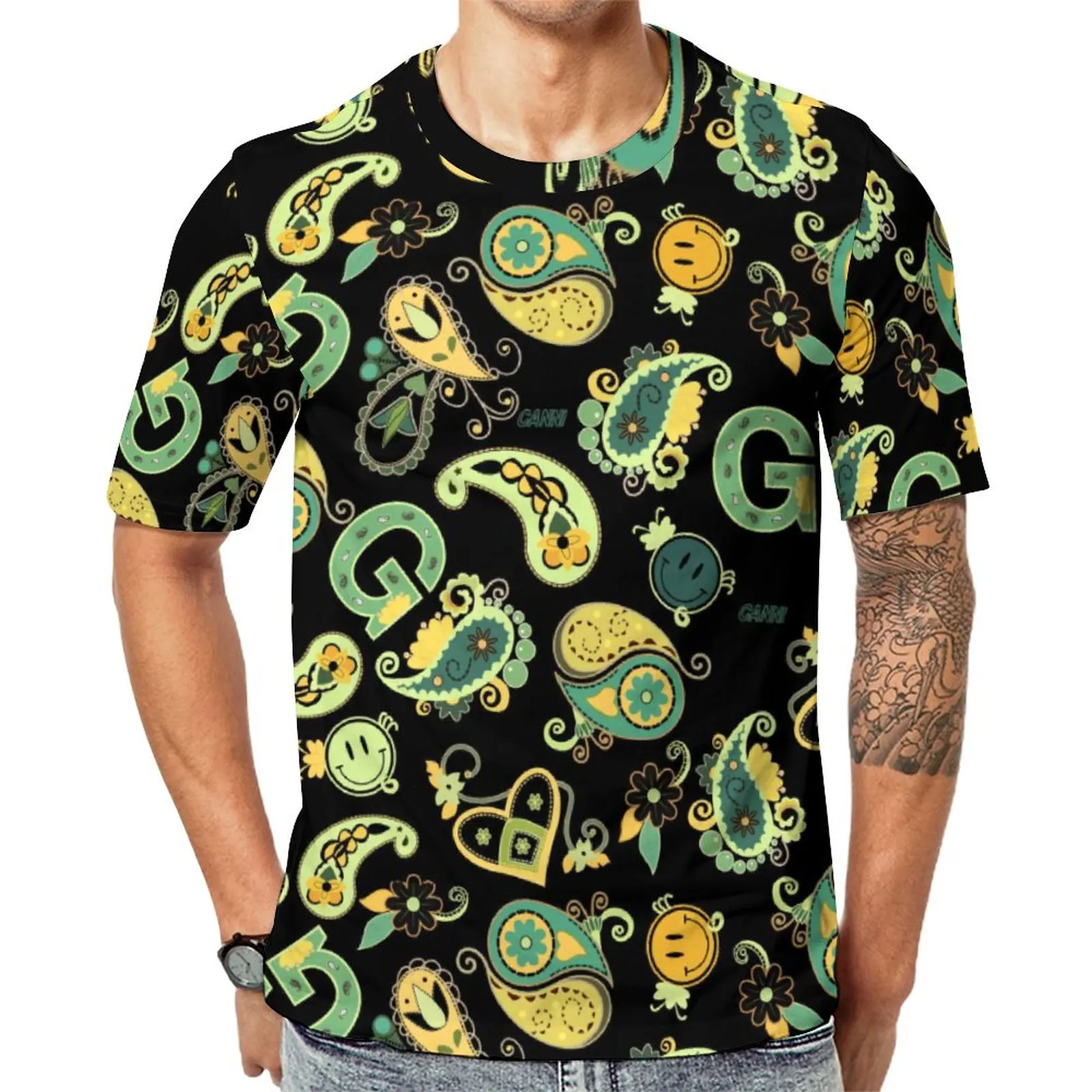 

Мужская Винтажная футболка с коротким рукавом, размеры до 6XL