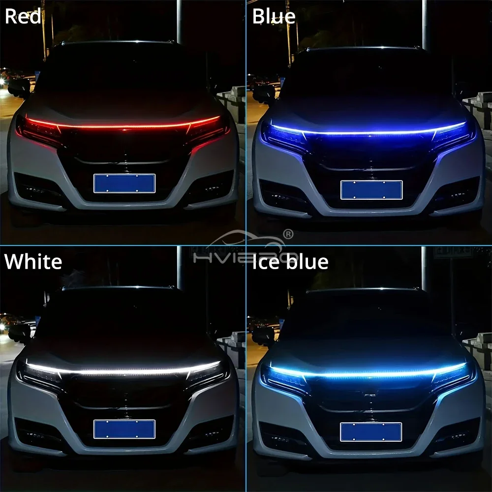 Автомобильные светодиодные фонари 59 дюймов 12 В освещение капота сканирование