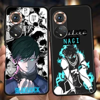 blue lock anime phone case for honor 8a 9x pro 50 10i 20i 10 20 20s 9 8a 8s 8x 7a 5 7inch 7x pro lite shockproof soft cover bag