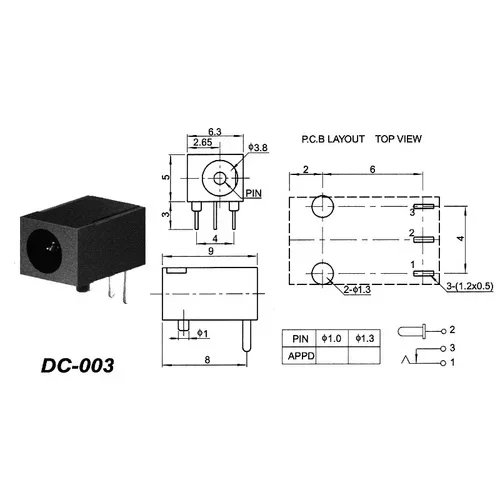 

Розетка постоянного тока USB Power socket