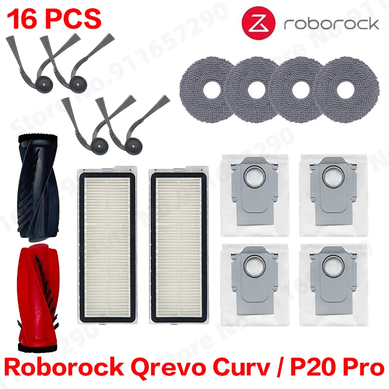 

Запасные части для робота-пылесоса Roborock Qrevo Curv / P20 Pro